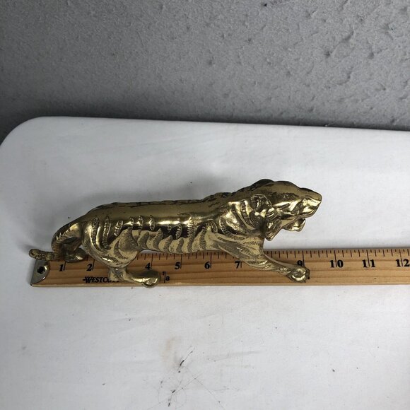 Vintage Masters of The Universe Tiger Solid Brass Battle Cat Motu MCM Rare Heavy - Picture 16 of 16